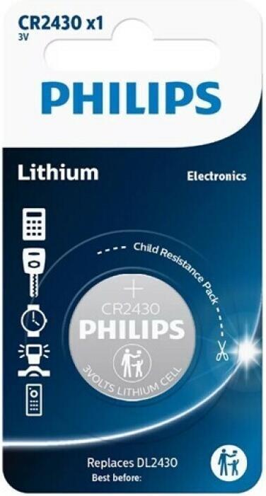 Actual product image Philips CR2430/00B Mini Lithium / (1 pcs., CR2430)