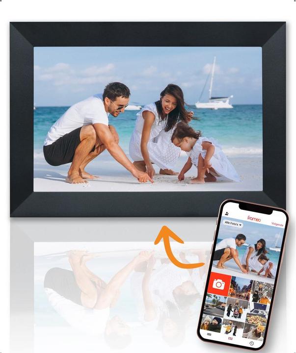 Produktbild Fotolijst 15.6 inch FULL HD - Fotokader met FRAMEO app - 32GB - IPS Touchscreen (15.60", 1920 x 1080 Pixel)