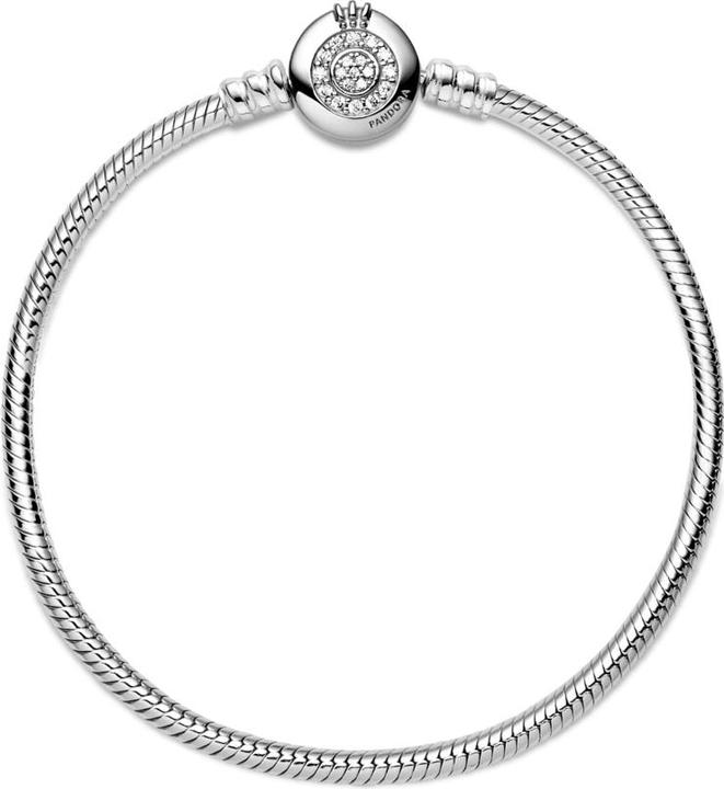 Immagine prodotto Pandora Bracciale con chiusura a corona a catena di serpente (0.84 cm, Argento)