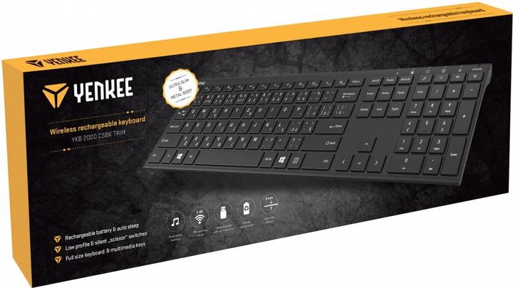 Produktbild Yenkee Wireless keyboard YKB 2000 CSBK (Englisch International, Kabellos)