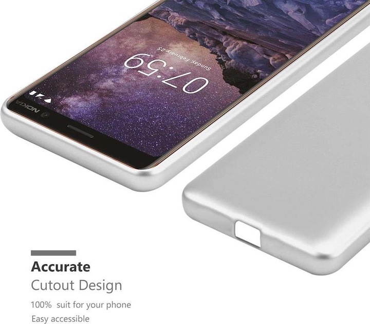 Produktbild Cadorabo TPU Matt Metallic Cover (Nokia 7 Plus)