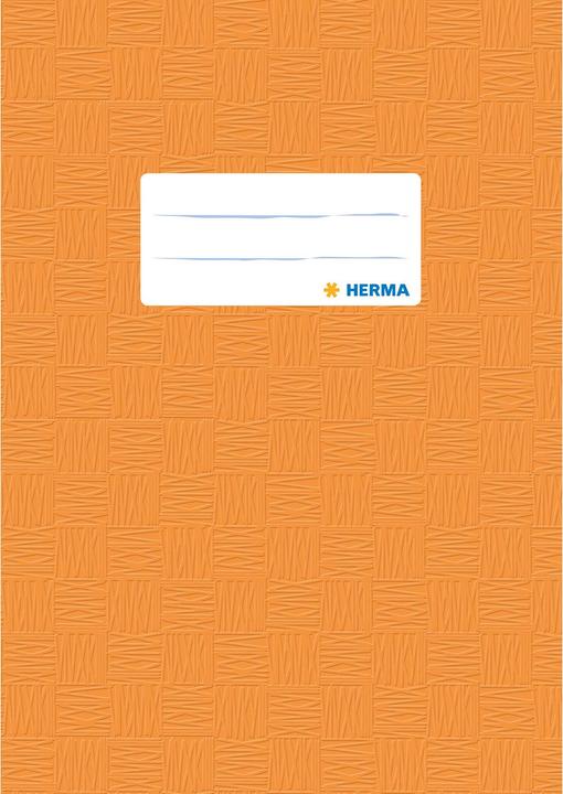 Actual product image HERMA Exercise book cover, DIN A5, made of PP, orange covered (A5)