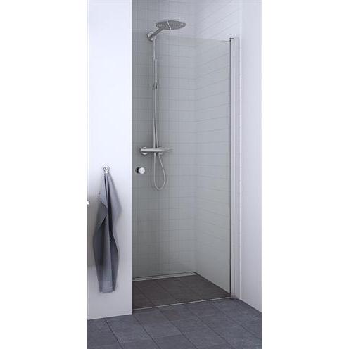Dansani, Duschkabine + Duschwand, Match A-Svingdør 89-91 cm satin/klar