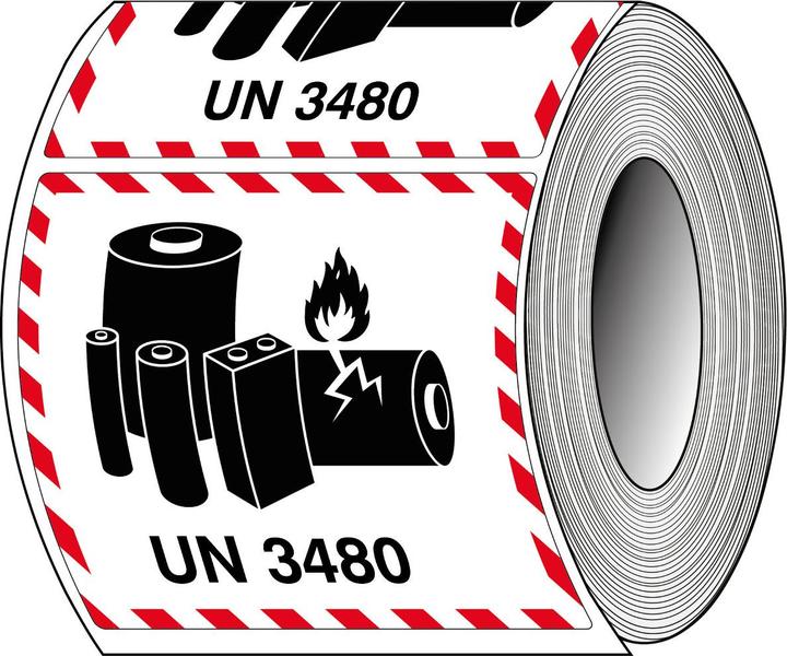 Immagine prodotto Brady ADR-LBM-UN3480, B-7610, Etichette per imballaggio - Etichettatura di batterie al litio, carta,