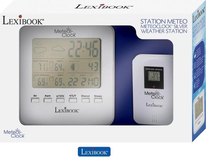 Produktbild Lexibook MeteoClock Wetterstation Silber