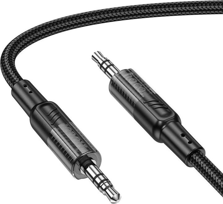 Hoco Cable Cable AUX Jack 3,5 mm to Jack 3,5 mm 1,2 m UPA27 black (1.20 m, AUX Kabel)