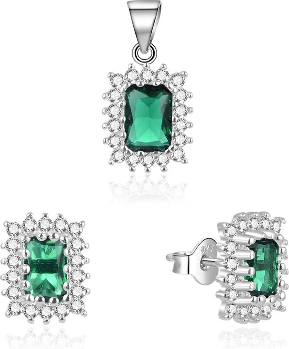 Immagine prodotto Beneto Elegant Jewelry Set with Zircons TAGSET198 (Pendant, Earrings)