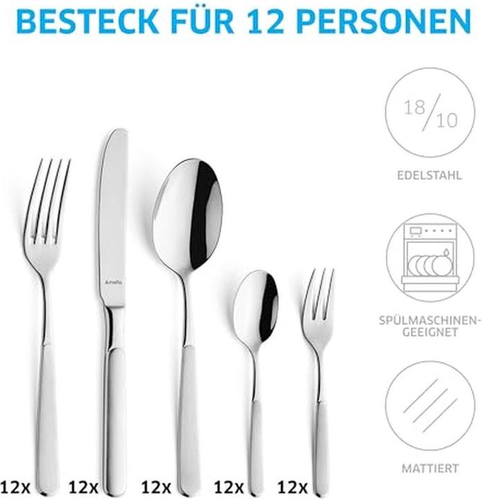 Produktbild Amefa Besteckset 1315 Satina (60 Stk., Besteck Set)