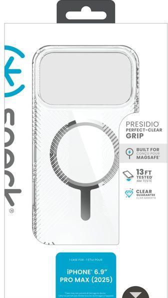 Image du produit speck Presidio Perfect Clear Grip Case MagSafe iP 17 Pro Max (Apple iPhone 17 Pro Max)