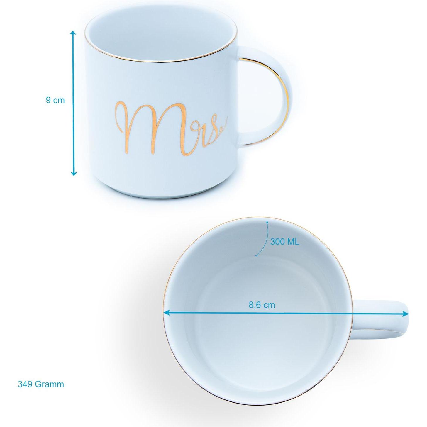 Thumbnail - Intirilife, Tasse, Kaffeetasse Mrs und Mrs (300 ml, 1 x)