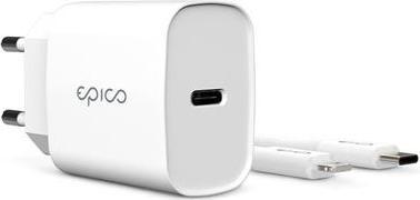 Produktbild Epico Schnellladegerät + USB-C-Kabel an Lightnig (20 W)