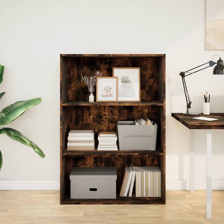 Produktbild VidaXL Bücherregal Regal Standregal Büroregal Aufbewahrungsregal Räuchereiche (80 x 30 x 114 cm)