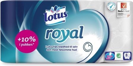Image du produit Antalis Papier hygiénique Lotus Comfort 3 plis 18,45m 56rouleaux/carton - (56 rouleaux par carton)