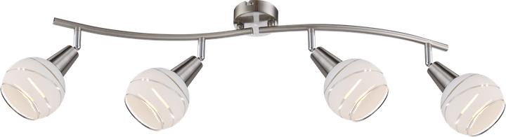 Actual product image Globo LED spotlight nickel matt 4xE14 LED (320 lm, E14)