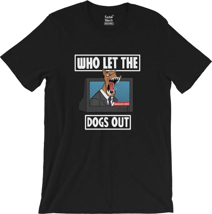 Horror Line Who Let The Dogs Out TShirt (L)