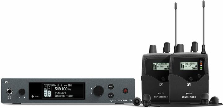 Actual product image Sennheiser EW IEM G4-TWIN-B sets for wireless monitoring systems 626 - 668 MHz LED (Wireless audio transmission)
