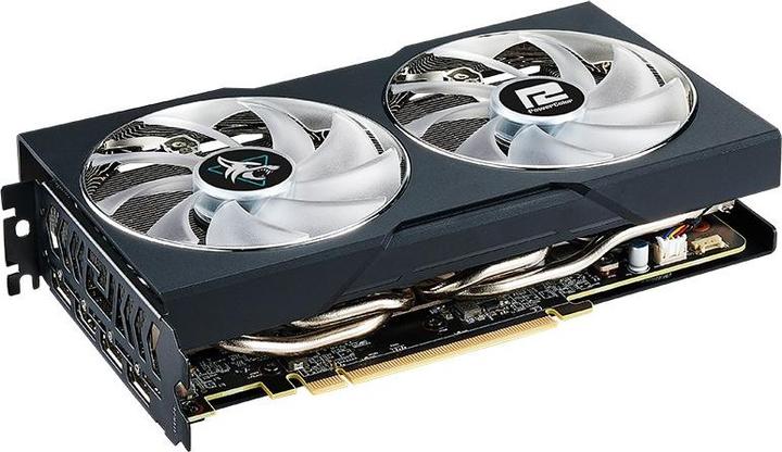 Image du produit Powercolor Radeon RX 7600 XT Hellhound 16GB OC (RDNA 3, GDDR6, 3x DisplayPort, 1x HDMI 2.1) (16 Go)