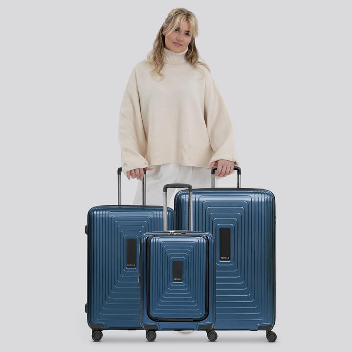 Actual product image Redolz Essentials 14 4-wheel suitcase set 3-piece with stretch fold (249 l)