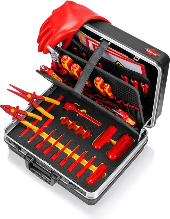 Actual product image Knipex Tool Case "Basic" E-Mobility (34 pieces)