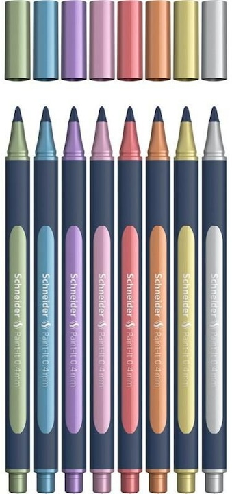 Schneider Rollerball Paint-it (gold metallic, vintage green metallic, vintage red metallic, Silver Metallic, polar blue metallic, frosted violet metallic, Rose Metallic, Copper Metallic, 8 x)