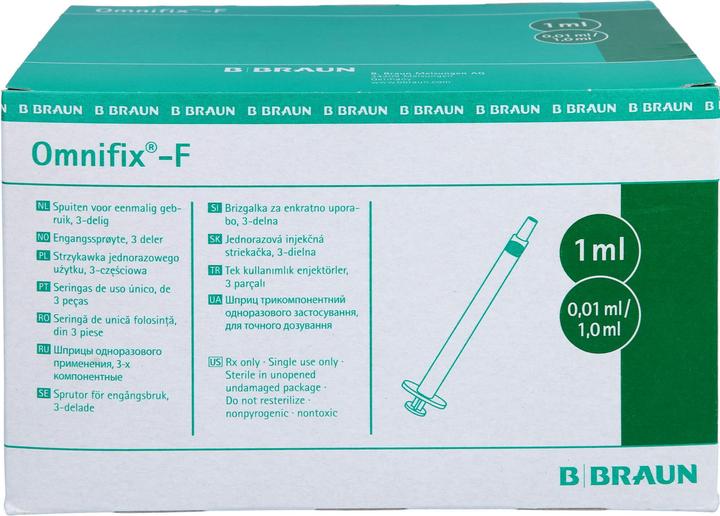 Actual product image B.Braun OMNIFIX tuberculin syringe 1ml 100