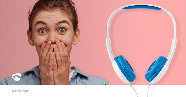 Produktbild Nedis On-Ear-Kopfhörer mit Kabel | 3.5 mm | Seillänge: 1.20 m | 82 dB | Blau (Kabelgebunden)