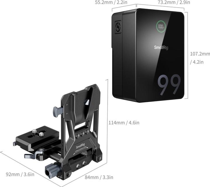 Actual product image SmallRig VB99 Pro mini V Mount Battery (Kit) (Camera battery)