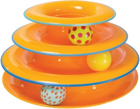 Actual product image Petstages Cat Toy Tower of Tracks (Catmint toy)