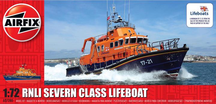 Actual product image Airfix Kit RNLI Severn Class Lifeboat 1:72