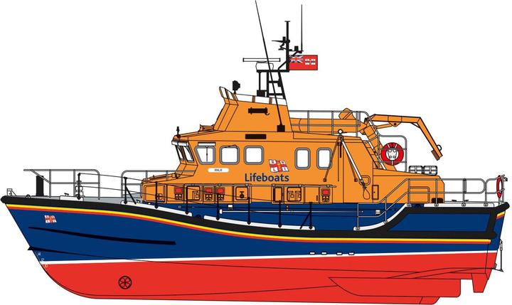 Actual product image Airfix Kit RNLI Severn Class Lifeboat 1:72