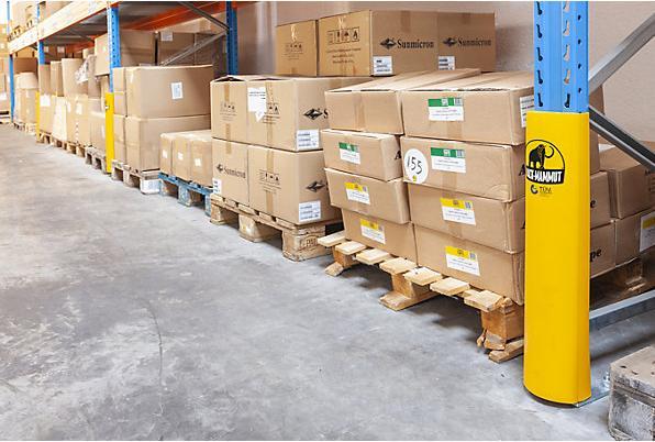 Immagine prodotto Ampere Protezione per montanti Rack-Mammut®, alt. x largh. 600 x 110 mm, giallo