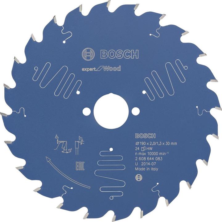 Actual product image Bosch Professional Zubehör Circular saw blade Expert for Wood, 190 x 30 x 2.0 mm, 24