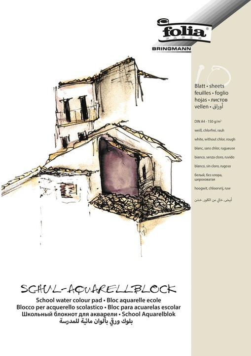 Produktbild Folia Schul-Aquarell-Block (A4)