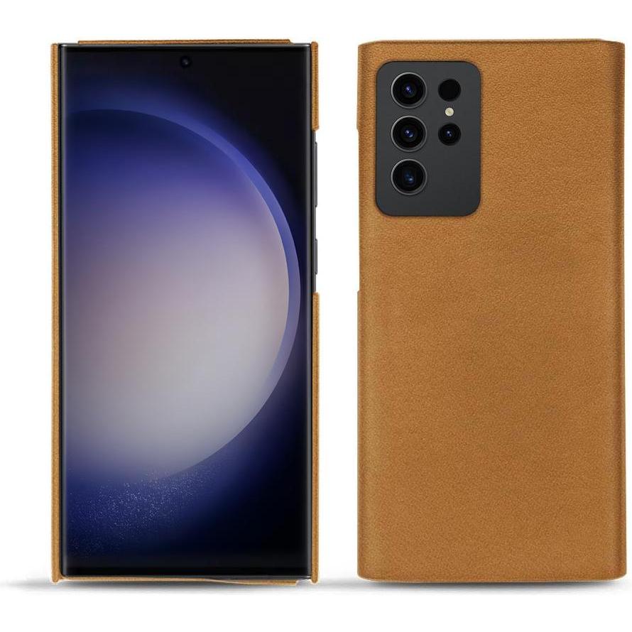 Thumbnail - Noreve Lederschutzhülle (Samsung Galaxy S23 Ultra), Smartphone Hülle, Braun