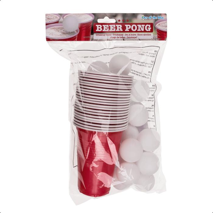 Productafbeelding Magni Bierpong drinkspel met 15 ballen en 22 bekers