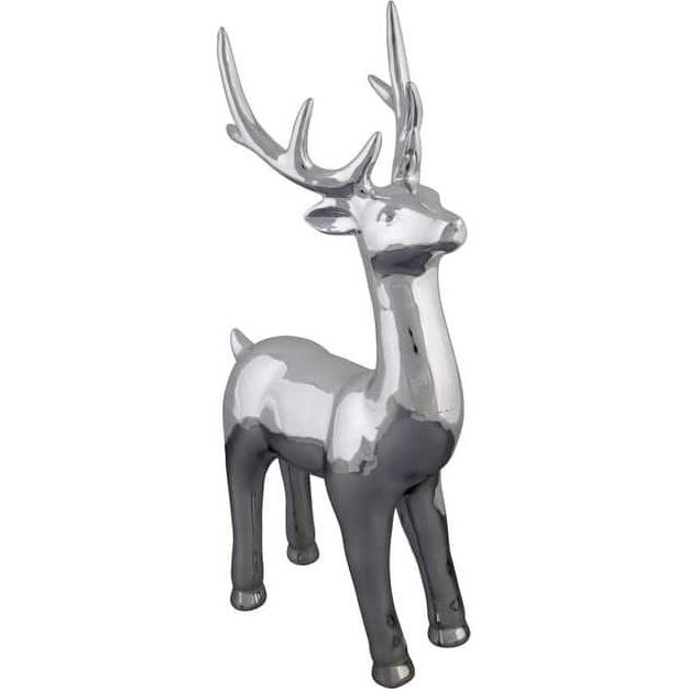 MICA Living, Weihnachtsdeko, Hirsch - aus Keramik - ca. 17,5 x 9,5 x 30,5 cm