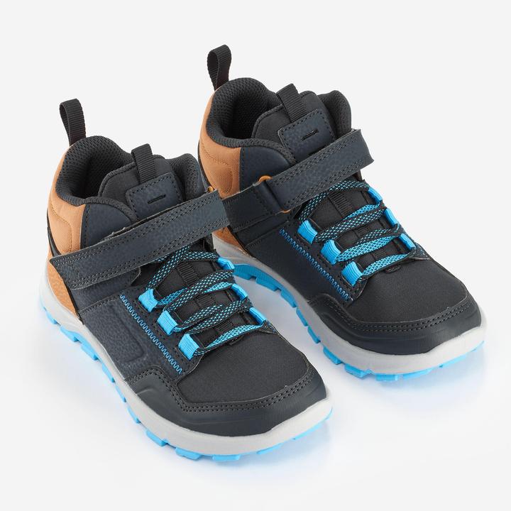 Produktbild Quechua Wanderschuhe Kinder Grösse 28–34 halbhoch Klettverschluss - NH500 grau (33)