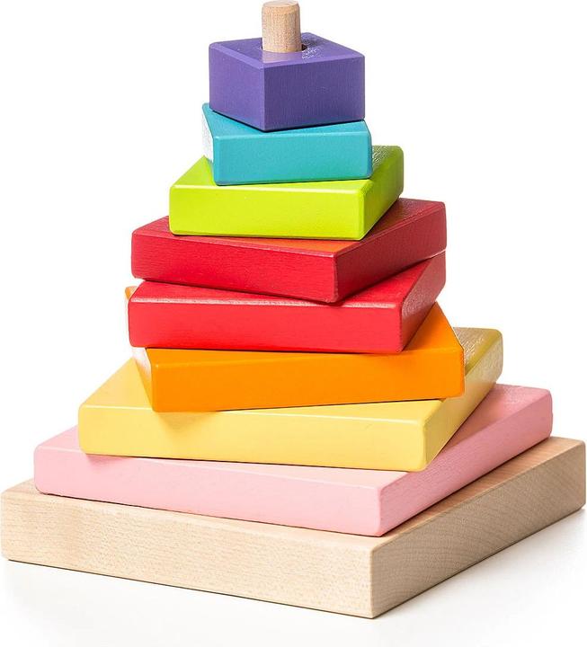 Actual product image Cubika Stacking wooden pyramid