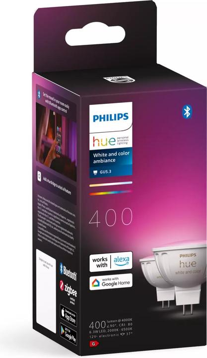 Image du produit Philips Hue White & Colour Ambiance (GU5.3, 400 lm, 2x)
