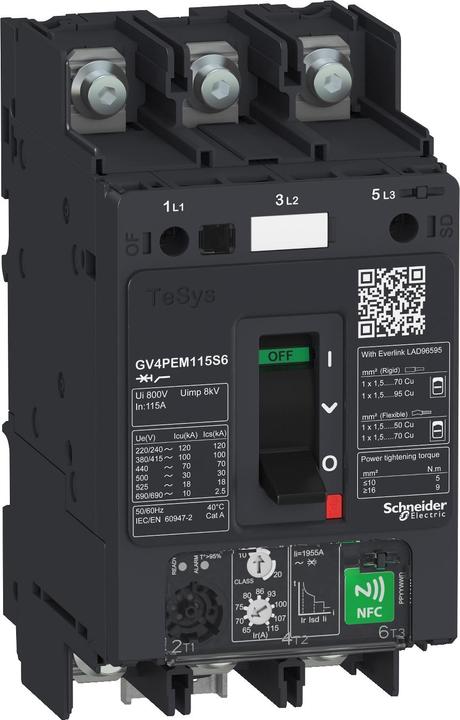 Actual product image Schneider Electric GV4PE MultiTh/Mag 80A 50kA lug