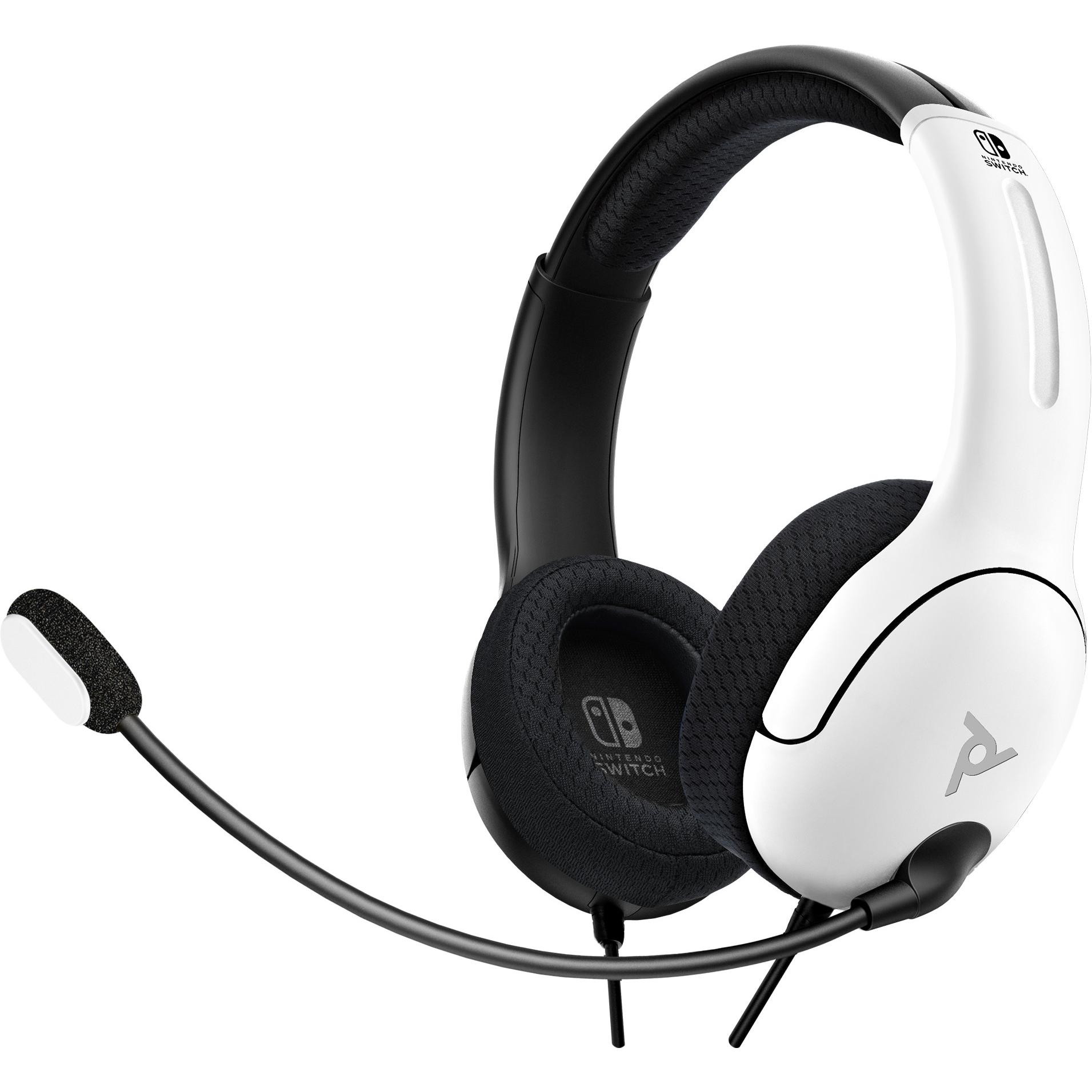 PDP LVL40 (Kabelgebunden), Gaming Headset, Schwarz, Weiss