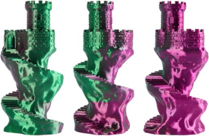 Immagine prodotto Filament · PLA Magic SILK · RASPBERRY BLUSH · 1.75mm · 1kg (PLA, 1.75 mm, 1000 g, Multicolore)