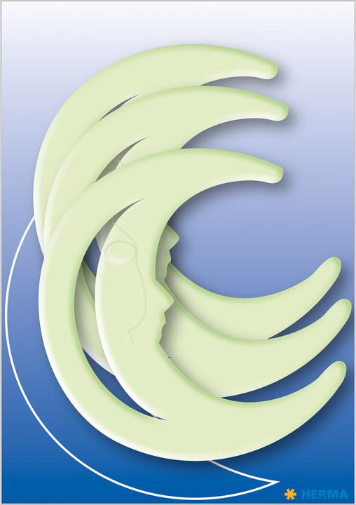 Actual product image HERMA Glow stickers