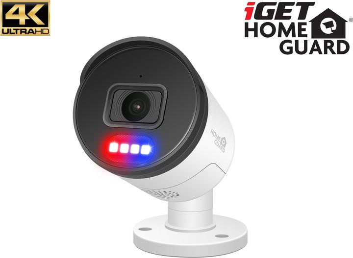iGet HOMEGUARD HGNHK938CAM - IP PoE camera s 4K rozlišením, obousměrným zvukem, LED světlem (3840 x 2160 pixels)