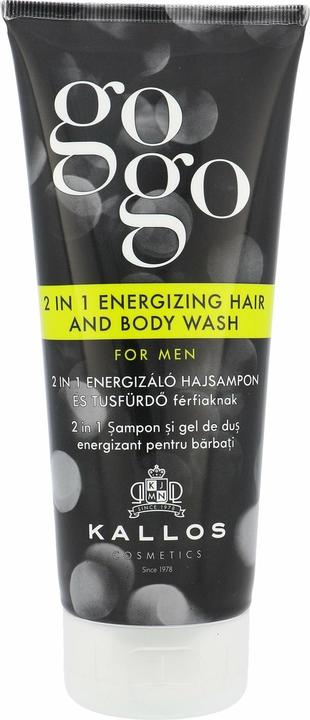 Produktbild Kallos Cosmetics Kallos - Gogo 2 In 1 Energizing Hair And Body Wash For Men (200 ml)