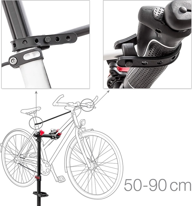 Actual product image Relaxdays Bicycle mounting stand