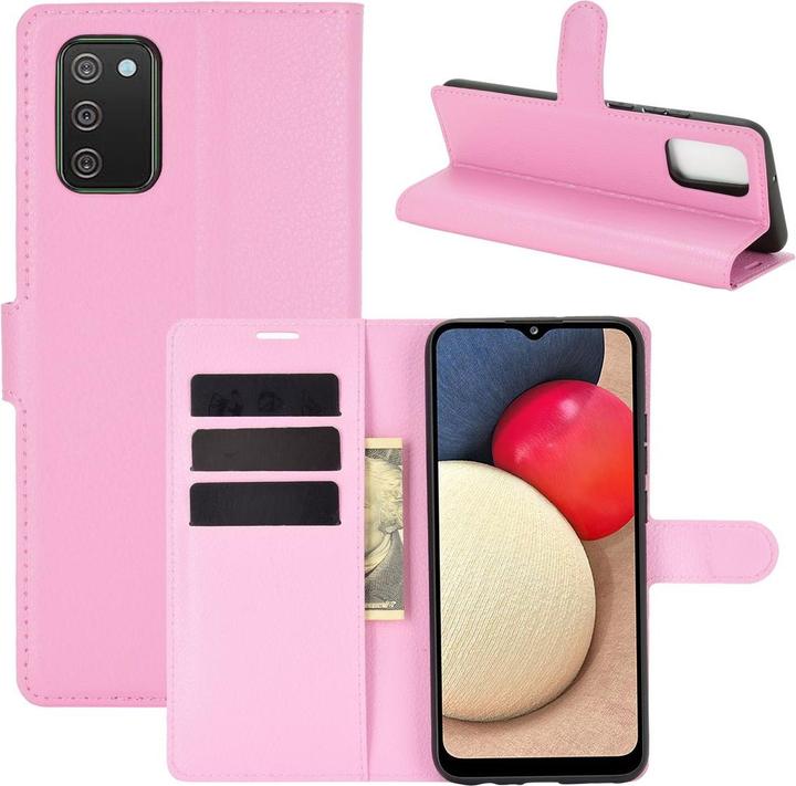 Produktbild König Design Hülle Handy Schutz für Samsung Galaxy A02s Case Cover Tasche Etuis Bumper Rosa (Samsung Galaxy A02s)