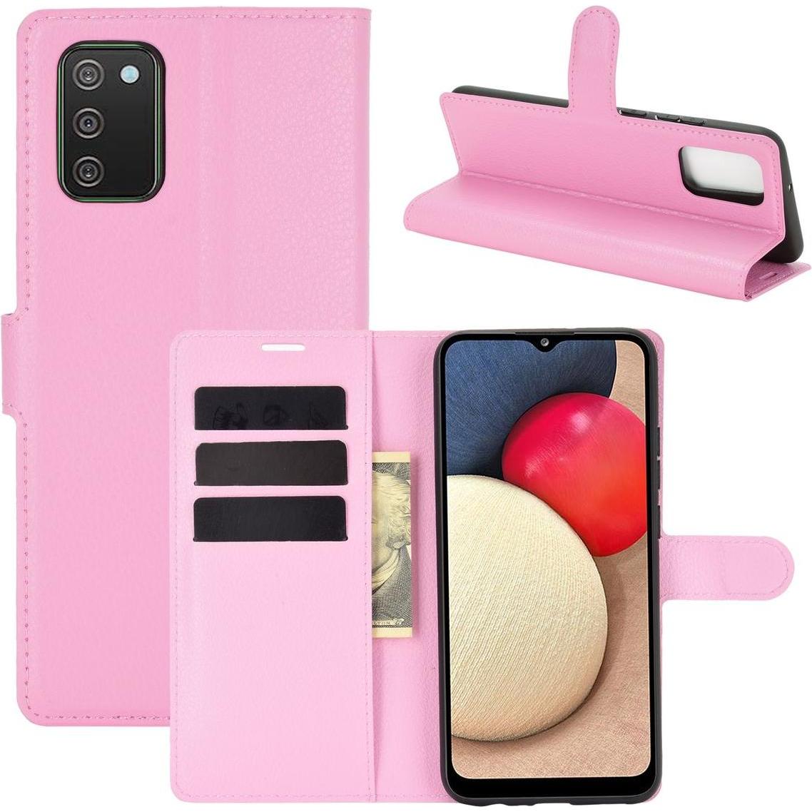 Thumbnail - König Design Hülle Handy Schutz für Samsung Galaxy A02s Case Cover Tasche Etuis Bumper Rosa (Samsung Galaxy A02s), Smart...