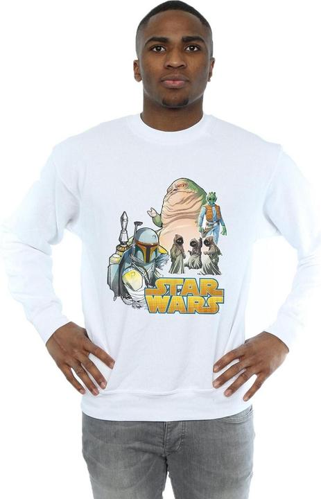 Actual product image Star Wars Mens Vintage Montage Sweatshirt (XXL)