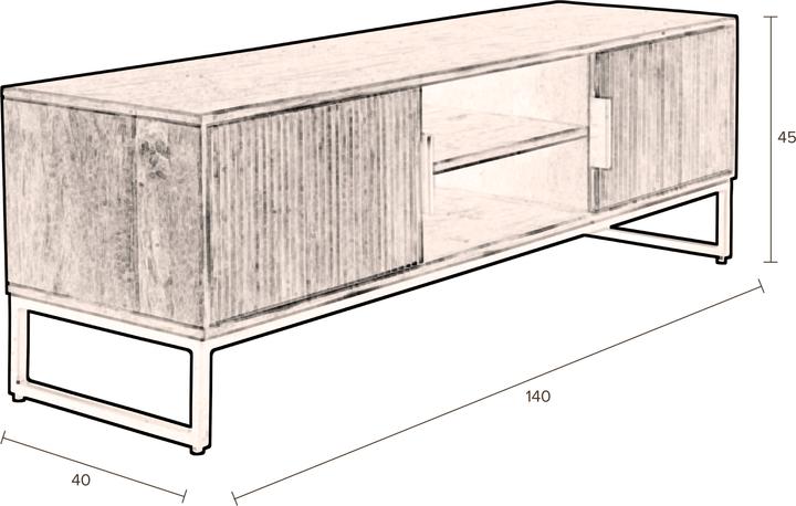 Produktbild Dutchbone Saroo (145 x 45 x 50 cm)